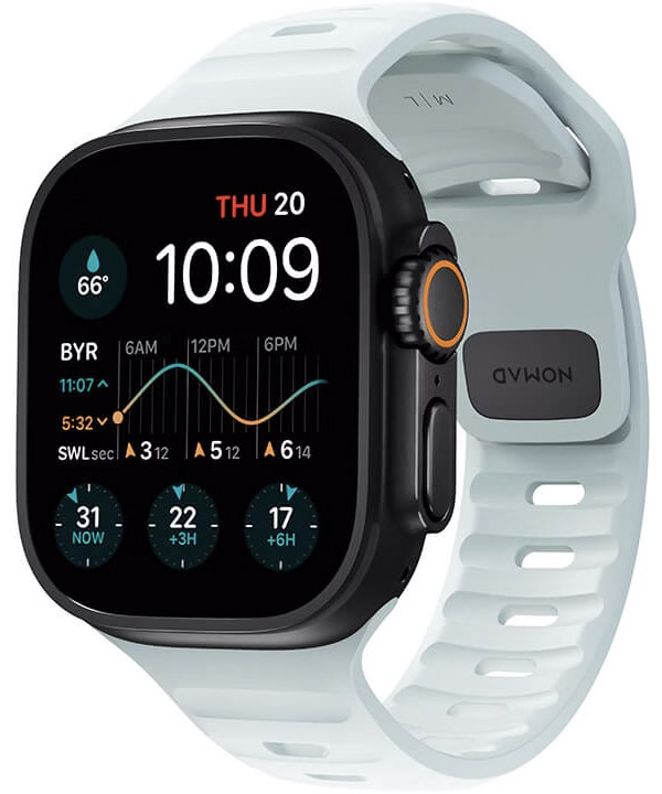 Ремешок Nomad Sport Band Icy Blue Glow 46mm/49mm (NM01123385)